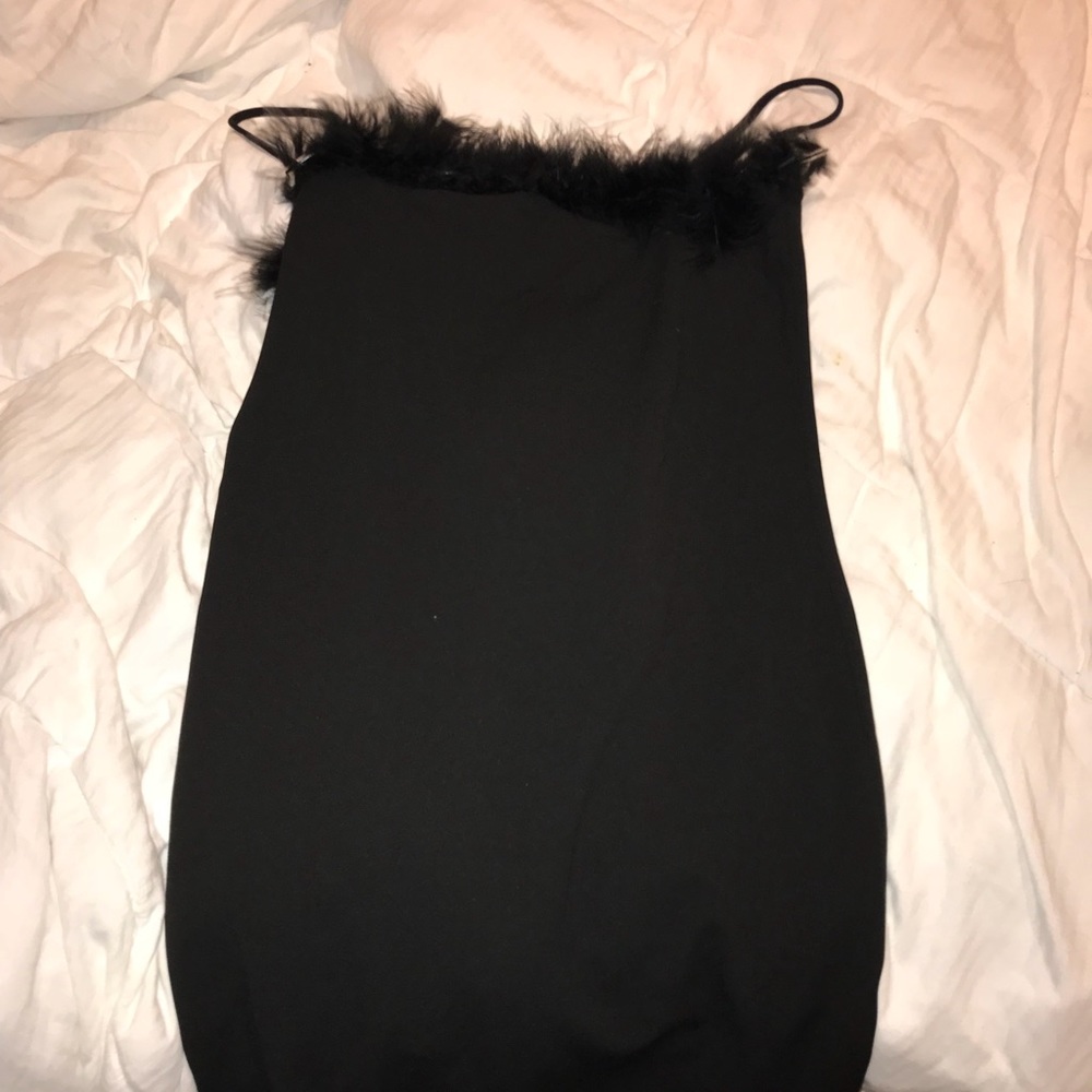 Black mini dress